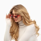 Очки солнцезащитные женские «OneSun. Прямоугольные», uv 400, линза 2.4×5.3 см, красный, серый - Фото 3