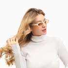 Очки солнцезащитные женские «OneSun. Прямоугольные», uv 400, линза 2.4×5.3 см, бежевый - Фото 5