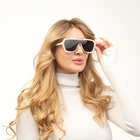 Очки солнцезащитные «OneSun. Маска», uv 400, линза 4.5×5.8 см, белый, чёрный - Фото 10