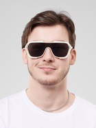 Очки солнцезащитные «OneSun. Маска», uv 400, линза 4.5×5.8 см, белый, чёрный - Фото 5