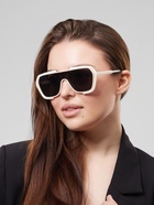 Очки солнцезащитные «OneSun. Маска», uv 400, линза 4.5×5.8 см, белый, чёрный - Фото 2