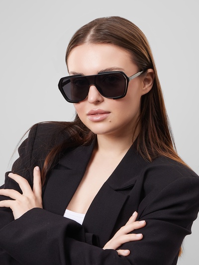 Очки солнцезащитные «OneSun. Маска», uv 400, линза 4.5×5.8 см, чёрный