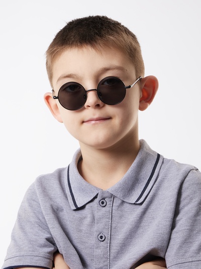 Очки солнцезащитные детские «OneSun. Круглые», чёрный