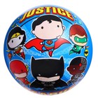 Мяч Justice League, ПВХ, полноцветный, 15 см, 45 г, в сетке - фото 10533931