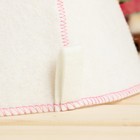 Шапка для бани детская "Радужные хвостики", белая, 5-7 лет - фото 9284925
