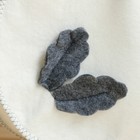 Сумка для бани и сауны "Стиль", с дубовыми листочками, белая 9735242