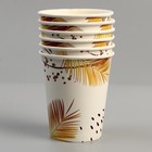 Посуда одноразовая бумажная для праздника «Природа», салфетки 20 шт., стаканы 6 шт., тарелки 6 шт. - фото 36442801