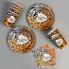 Набор посуды «Сафари Party»: салфетки 20 шт., стаканы 6 шт., тарелки 6 шт. - фото 22257738