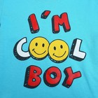 Комплект (футболка/шорты) Смайл для мальчика, цвет голубой/серый, рост 110-116 см  (артикул 9646140)  большой выбор товаров оптом и в розницу по низким ценам с доставкой