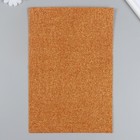 Фетр глиттерный 20х30 см 2 мм, оранжевый (комплект 10 шт) - фото 30800207