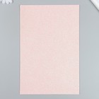 Фетр глиттерный 20х30 см 2 мм, светло-персиковый (комплект 10 шт) - фото 30800216