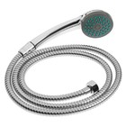 УЦЕНКА Смеситель для ванны ZEIN, короткий излив, кран-букса латунь 1/2", душевой набор, хром - Фото 4