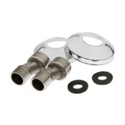 УЦЕНКА Смеситель для ванны ZEIN, короткий излив, кран-букса латунь 1/2", душевой набор, хром - Фото 5