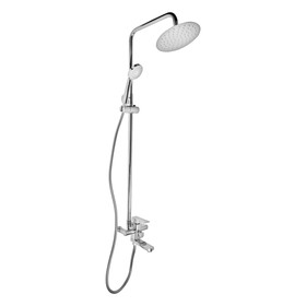 УЦЕНКА Душевая система Istok life Standard 0402.407, однорычажный, лейка, тропический душ, хром