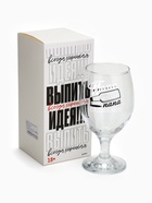 Бокал для пива с надписью «Папа не бухает», 400 мл, 18+ - Фото 5