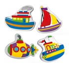 Магниты из гипса под роспись «Кораблики» - фото 24580220