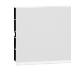 Цоколь ПВХ, 4000х100 мм, белый - Фото 1