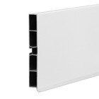 Цоколь ПВХ, 4000х100 мм, белый - Фото 2