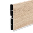 Цоколь ПВХ, 4000х100 мм, дуб сонома светлый - Фото 2