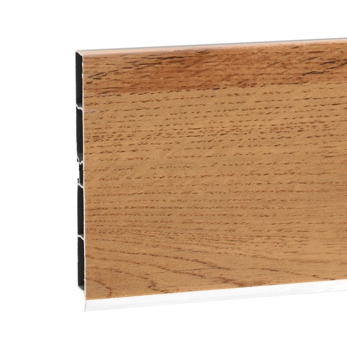 Цоколь для кухни, 4000×100 мм, ПВХ, цвет дуб вотан - Фото 1