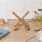 Подставка деревянная для книг, планшетов Adelica, 16.5×12.5×16.5 см, длина 1 детали 22.5 см, берёза - Фото 3