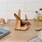 Подставка деревянная для книг, планшетов Adelica, 16.5×12.5×16.5 см, длина 1 детали 22.5 см, берёза - Фото 4