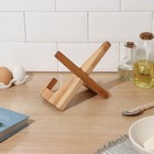 Подставка деревянная для книг, планшетов Adelica, 16.5×12.5×16.5 см, длина 1 детали 22.5 см, берёза - Фото 5