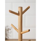 Подставка деревянная для кружек Adelica, основа d=13×1.8 см, высота 34 см, вешалка 6.5 см, берёза - Фото 3