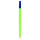 Ручка шариковая СТАММ "049" синяя, 0,7мм, неоновый микс - Фото 4