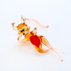 Фигура из стекла "Кошка лежачая" 9х5см - фото 49728179