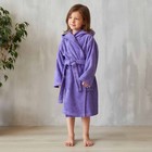 Халат махровый детский, размер 36, цвет фиолетовый, 320 г/м2 хлопок 100% с AIRO - фото 9813676