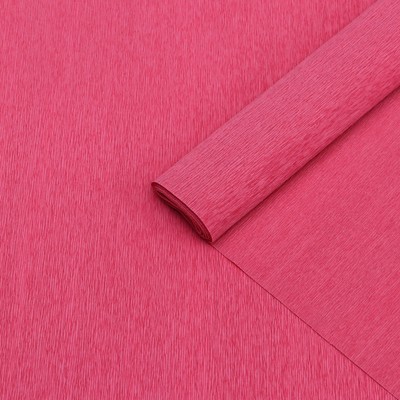 Бумага гофрированная 390 розовая, 90г, 50 см х 1, 5 м