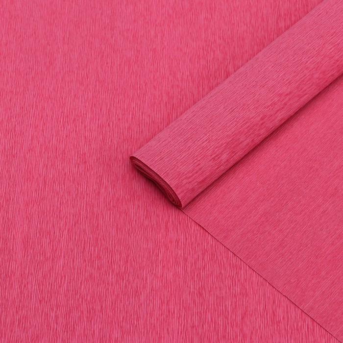 Бумага гофрированная 390 розовая, 90г, 50 см х 1, 5 м