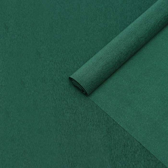Бумага гофрированная 369 темно зеленая, 90г, 50 см х 1, 5 м