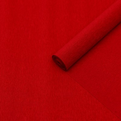 Бумага гофрированная 392 красная, 90г, 50 см х 1, 5 м