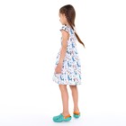 Платье для девочки, цвет белый/лама, рост 104-110 см - фото 68115768