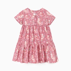 Платье для девочки, цвет розовый, рост 116см