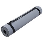 Коврик для фитнеса и йоги ONLYTOP, нескользящий, 183×61×0.6 см, цвет серый/чёрный - Фото 19