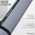 Коврик для фитнеса и йоги ONLYTOP, нескользящий, 183×61×0.6 см, цвет серый/чёрный - Фото 3