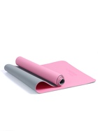Коврик для фитнеса и йоги ONLYTOP, 183×61×0.6 см, цвет серый/розовый - Фото 14