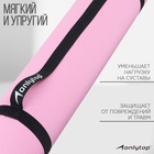 Коврик для фитнеса и йоги ONLYTOP, 183×61×0.6 см, цвет серый/розовый - Фото 3