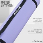 Коврик для фитнеса и йоги ONLYTOP, 183х61х0,6 см, цвет серый/фиолетовый - фото 3265774