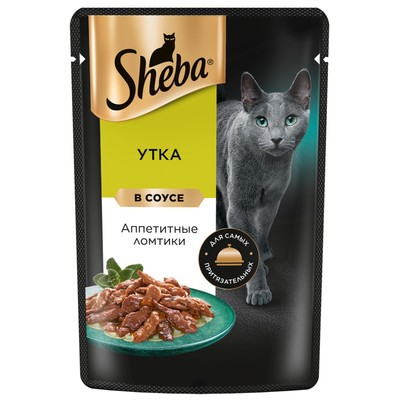 Влажный корм Sheba для кошек, утка, пауч, 75 г