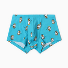 Трусы мужские боксеры «Гуси», цвет голубой, размер 54 (XXL) - фото 25324865