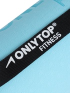 Коврик для фитнеса и йоги ONLYTOP, нескользящий, 183×61×0.6 см, серый, голубой - Фото 19