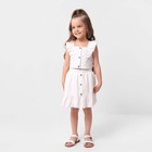Комплект для девочки (топ, юбка) KAFTAN, р.32 (110-116 см), белый - фото 10536879