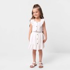 Костюм для девочки летний: топ, юбка KAFTAN, белый, рост 110-116 см - Фото 1