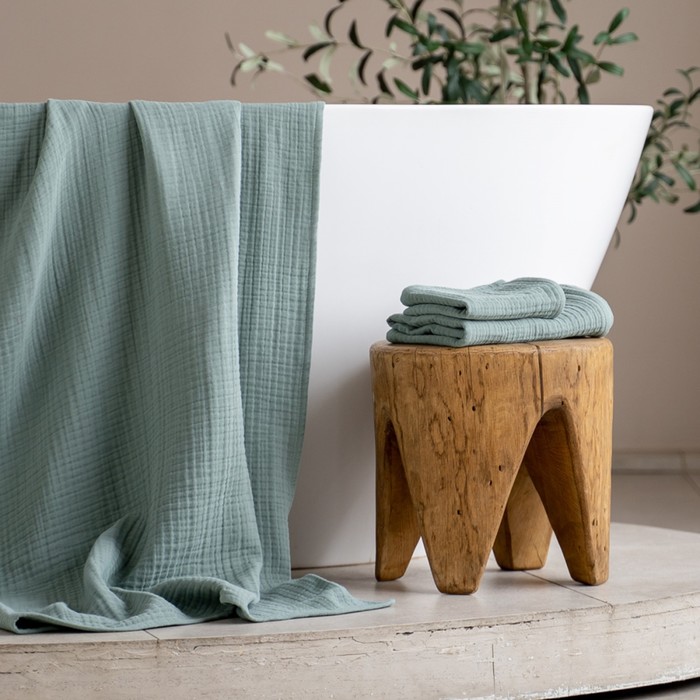 Полотенце «Шифу», размер 50х90 см, цвет зелёный