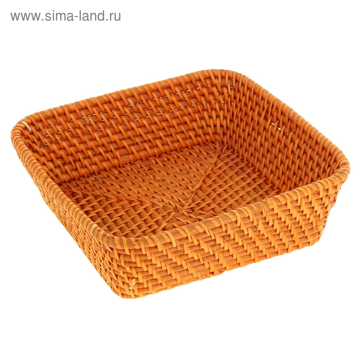 Корзина "Мечта" 27х27х7 см из ротанга - Фото 1
