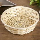 Корзина "Светлая" 19х19х6 см из бамбука - Фото 1